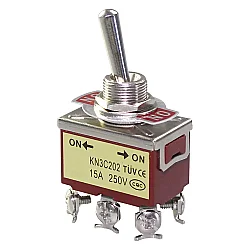 Ağır Hizmet Toggle Anahtar 6P DPDT ON-ON - Robotistan