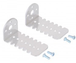 Aluminum L type 25D Motor Bracket (Pair) - PL-2676 - Pololu