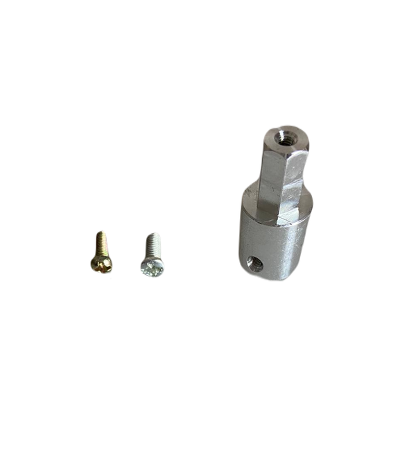 Aluminum motor belly with hexagonal connector - 4mm - 4 pieces - 1
