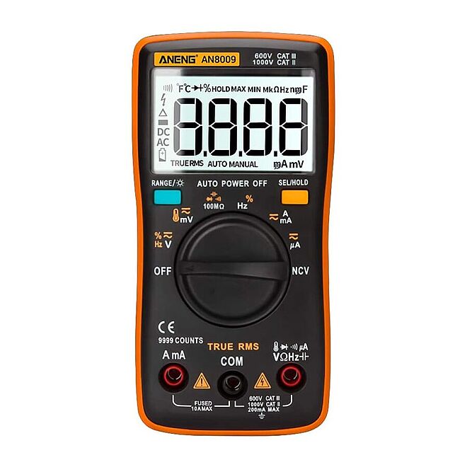 AN8009 Dijital Multimetre - Kırmızı - 1