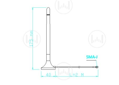 Antenna Home AH2G.401 2.4GHz Magnetic SMA Antenna - 4