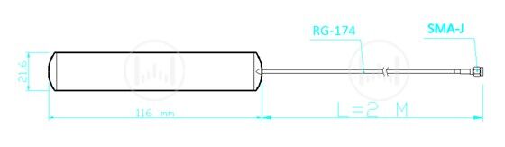 Antenna Home AH3G.403 4G/LTE NB-IoT Adhesive Antenna - 4