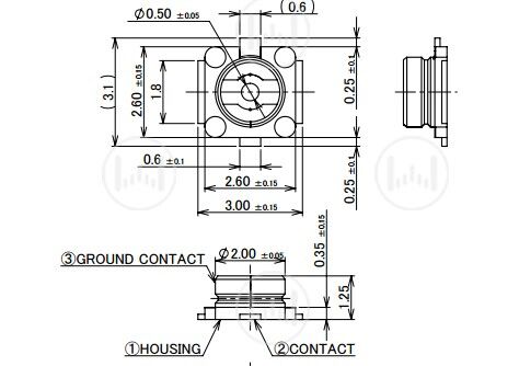 Antenna Home AHCG.204 IPX G1 SMD RF Konnektör - 2