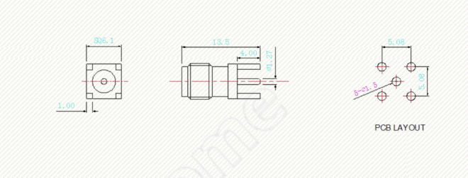 Antenna Home AHCG.201 SMA-K Q4 DIP Connector - 4