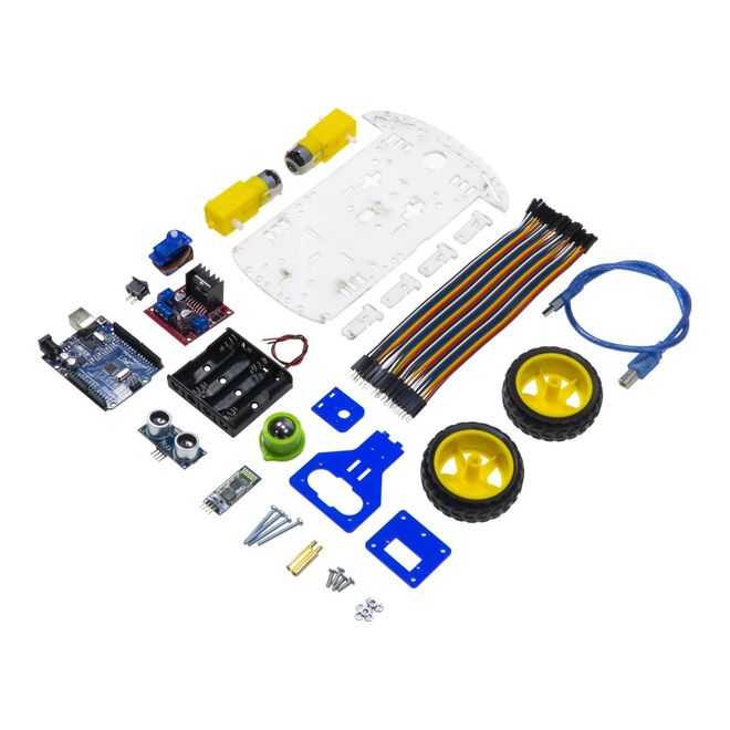 REX Discovery Serisi Arduino Araba Kiti - Bluetooth Robot Araç - 2WD - 1