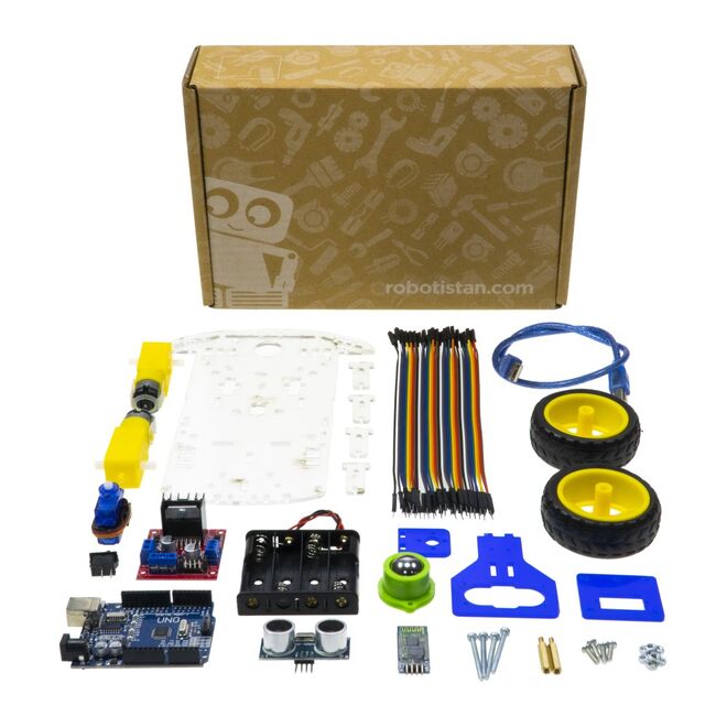 REX Discovery Serisi Arduino Araba Kiti - Bluetooth Robot Araç - 2WD - 3
