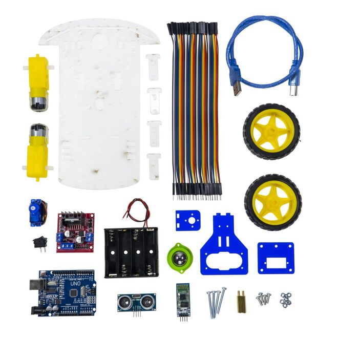 REX Discovery Serisi Arduino Araba Kiti - Bluetooth Robot Araç - 2WD - 2