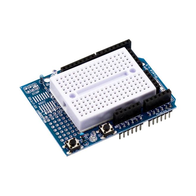Arduino için Mini Breadboardlu UNO R3 Proto Shield Kiti - 1