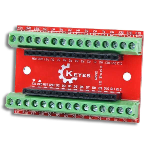 Arduino Nano Klemens Shield - Kırmızı - 1