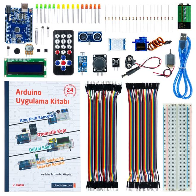 Arduino Süper Başlangıç Seti Uno Rev3 (Klon) (E-Kitap Hediyeli ve Videolu) - 8