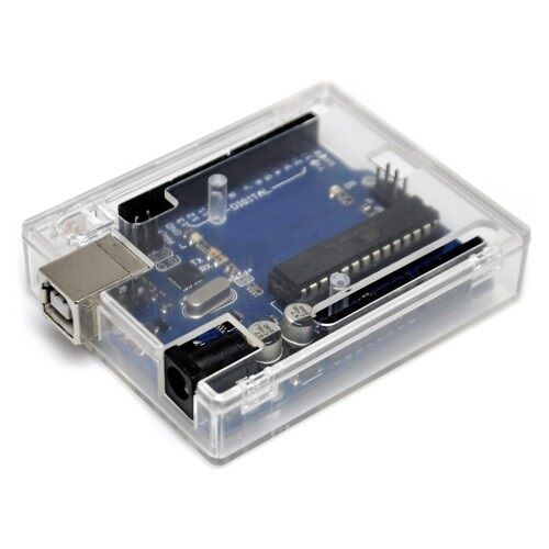 Arduino UNO R3 Compatible Transparent ABS Plastic Enclosure Case - 3