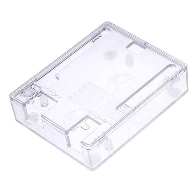 Arduino UNO R3 Compatible Transparent ABS Plastic Enclosure Case - 1