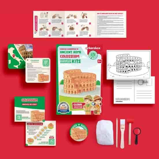 Arkerobox Collection - Ancient Rome Colosseum Educational Excavation Set - 3