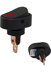 ASW Serisi Oval LED'li Anahtar Kırmızı 12V 20A - 1