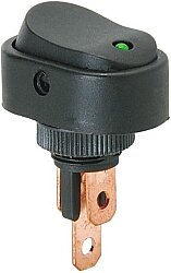 ASW Serisi Oval LED'li Anahtar Yeşil 12V 20A - 1