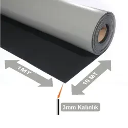 Bakon BK123 ESD Gri Antistatik Örtü 1x10mt 3mm - 3