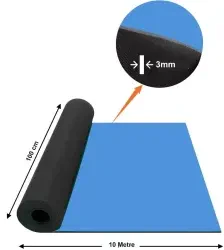 Bakon BK123 ESD Mavi Antistatik Örtü 1x10mt 3mm - 4
