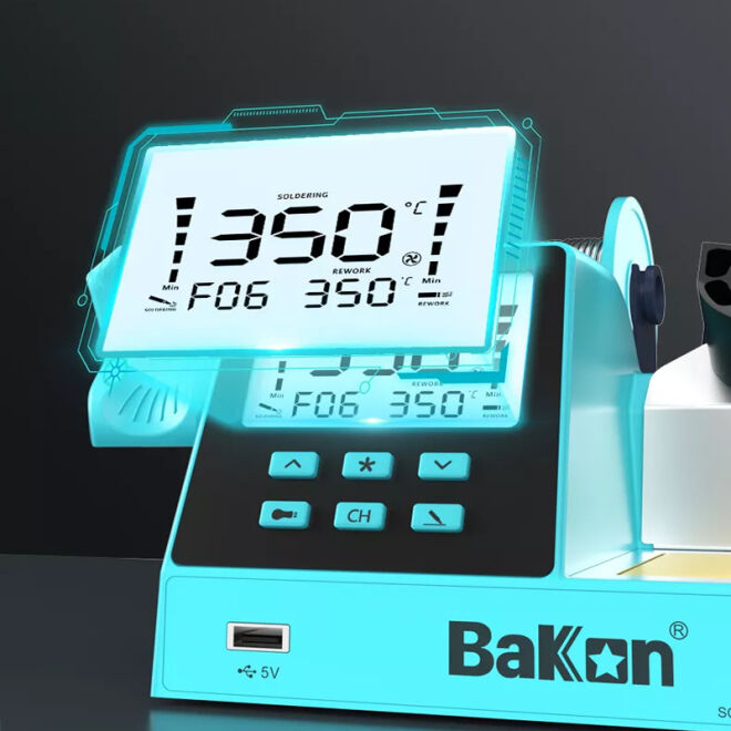 Bakon BK602S Intelligent 2-in-1 Soldering Station - 4