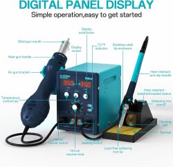 Bakon BK8586D Intelligent 2 in 1 Soldering Station - 3