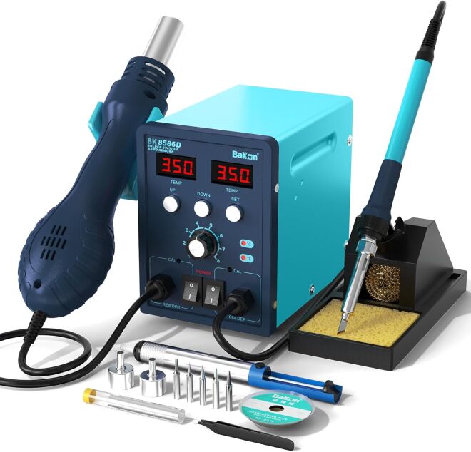 Bakon BK8586D Intelligent 2 in 1 Soldering Station - 1