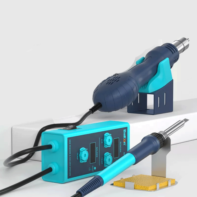 Bakon BK858E Portable 2 in 1 650 Watt Soldering Station - 2