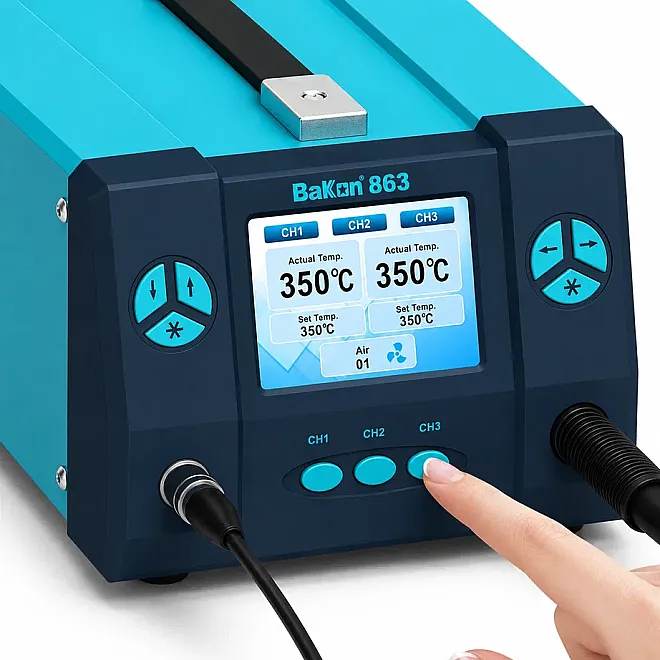 Bakon BK863 2in1 Hot Air and Desoldering Station - 2