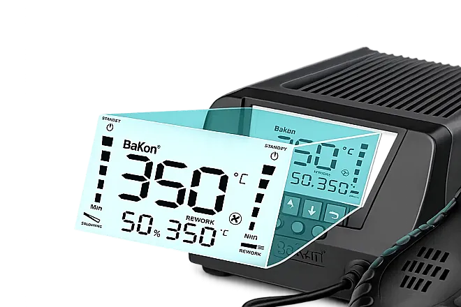 Bakon BK880 Intelligent Hot Air Station - 4