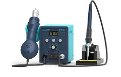Bakon SBK8586 Smart Adjustable 2 in 1 Hot Air Soldering Iron Station 