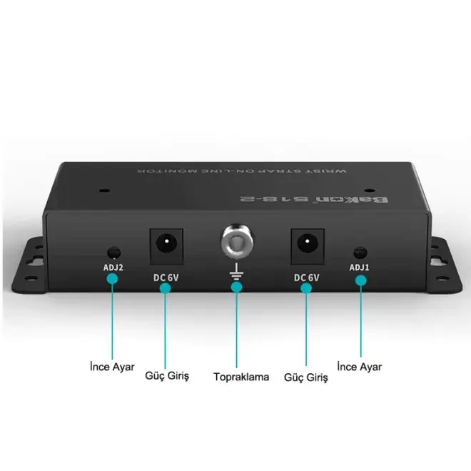 Bakon BK518-2 Wrist Strap Grounding Monitor - Dual Input - 3