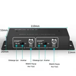 Bakon BK518-2 Wrist Strap Grounding Monitor - Dual Input - 4