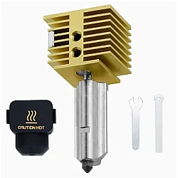 Bambu Lab A1/A1 Mini Uyumlu Çıkarılabilir Titanyum Isı Bariyerli ve Sertleştirilmiş Çelik Nozzle'lı Yükseltilmiş Hotend (0.4 mm) 