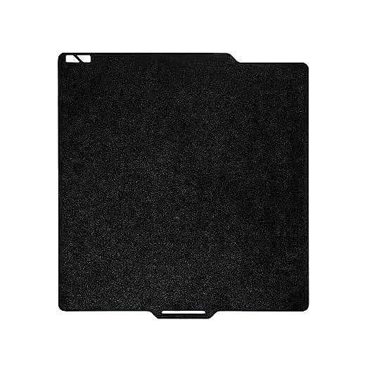 Bambu X1 Uyumlu Çift Taraflı Siyah PEI Yay Çeliği Tabla (Düz ve Toz Kaplamalı) (256x256 mm) - 1
