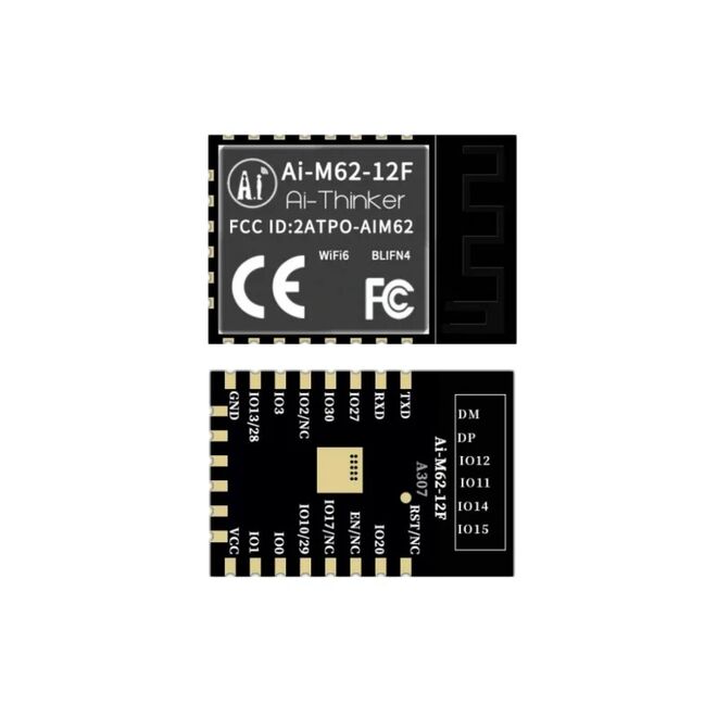 Wi-Fi 6 ve Bluetooth 5.3 Destekli BL616 Geliştirme Modülü (Ai-M62-12F) - 1