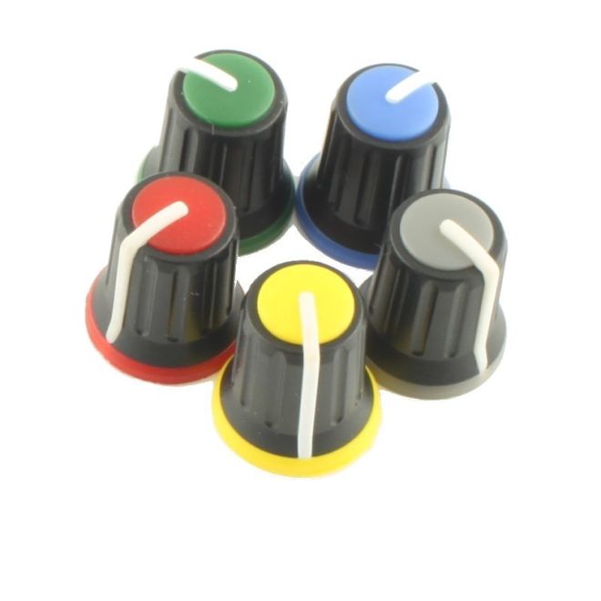 Black Potansiometer Button (Blue Headed) - 1