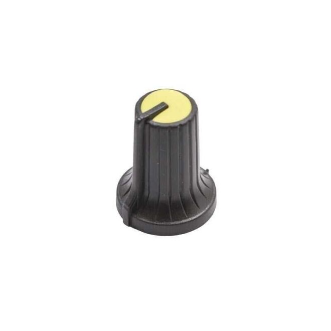 Black Potansiometer Button (Yellow Headed) - 1