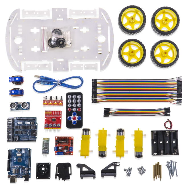 Bluetooth Controlled Robot Car Kits for Arduino - 4