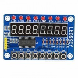 Arduino Uyumlu 7-Segment Gösterge ve Buton Kartı 