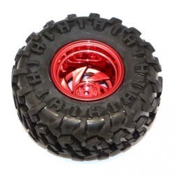 Büyük Arazi Tekerleği 125 mm x 58 mm - Kırmızı 