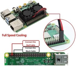Çift Fanlı Soğutucu (Raspberry Pi 3B+/4B Uyumlu) - 3