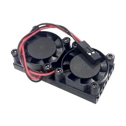 Çift Fanlı Soğutucu (Raspberry Pi 3B+/4B Uyumlu) 