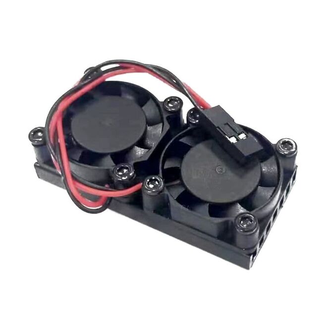 Çift Fanlı Soğutucu (Raspberry Pi 3B+/4B Uyumlu) - 1