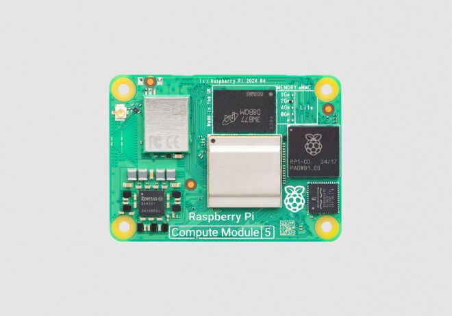 Raspberry Pi Compute Module CM5, 4GB RAM-32GB eMMC, Wireless - CM5104032 - 2