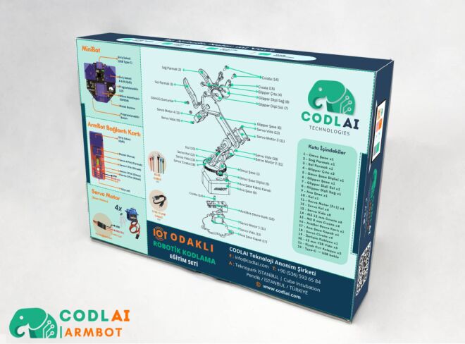 Codlai ArmBot Lite Programmable 4-Axis Robotic Arm (Electronics Set) - 2