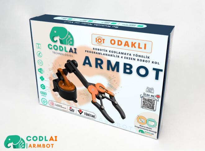 Codlai ArmBot Programlanabilir 4 Eksen Robotik Kol - 1