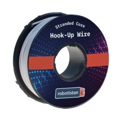 Çok Damar Montaj Kablosu 24AWG 20m - Beyaz - Robotistan