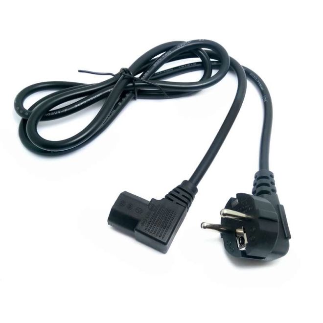 Computer Power Cord 90 Degree C13 - 1.5m - 1