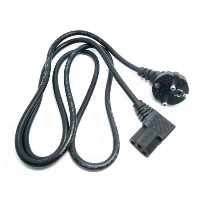Computer Power Cord 90 Degree C13 - 1.5m - 3