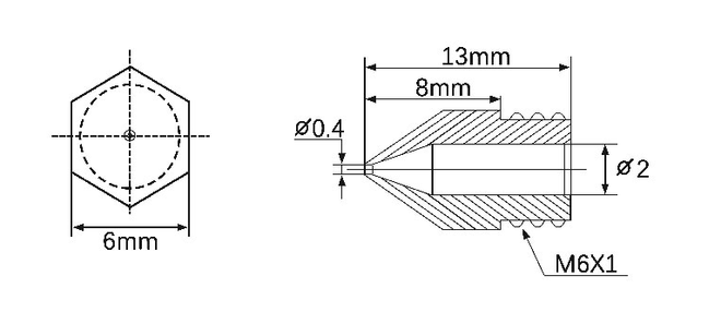 Creality 3D Yazıcı 0.4mm Pirinç Nozzle - 2