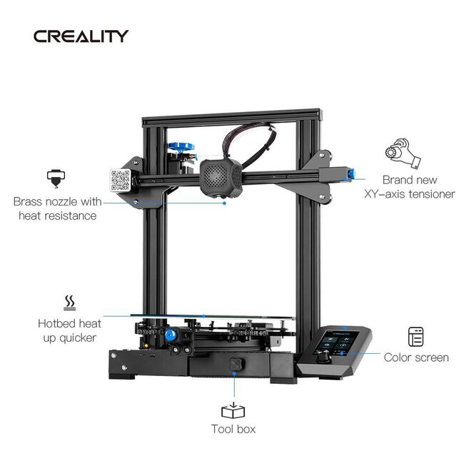 Creality Ender 3 V2 - Geliştirilmiş 3D Yazıcı - 6