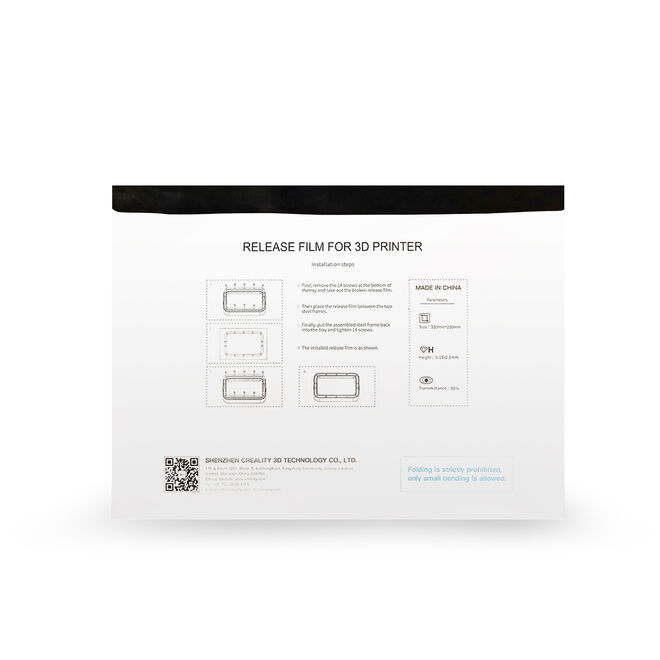 Creality Halot-Sky FEP Film 266x190x0.15mm - 2